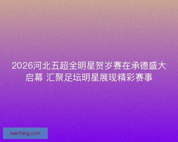 2026河北五超全明星贺岁赛在承德盛大启幕 汇聚足坛明星展现精彩赛事